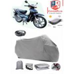 Arora Ar 100-7 Special Alfa Branda Gri Arka Çanta Uyumlu(Topcase) Motosiket Brandası Motor Örtüsü Çadır Su Geçirmez Motosiklet Kılıfı Motor Brandası,lastikli,taşıma Torbalı