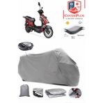 Arora Atak 249 Arka Çanta Uyumlu (Gri) Motorsiket Brandası Motor Örtüsü Çadır Su Geçirmez Motosiklet Kılıfı Motor Brandası - Gri- Arka Çanta UYUMLU