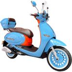 Arora Cappucino 50 cc Euro 5 Motosiklet - Mavi - Mavi - Turuncu