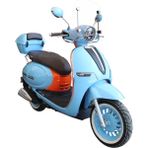 Arora Cappucino S 50CC Scooter Motosiklet Açık Mavi - Turuncu