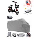Arora Casper New Branda Gri Arka Çanta Uyumlu(Topcase) Motosiket Brandası Motor Örtüsü Çadır Su Geçirmez Motosiklet Kılıfı Motor Brandası,lastikli,taşıma Torbalı