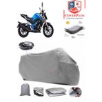 Arora CK250 Branda Gri Arka Çanta Uyumlu(Topcase) Motosiket Brandası Motor Örtüsü Çadır Su Geçirmez Motosiklet Kılıfı Motor Brandası,lastikli,taşıma Torbalı
