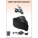 Arora Freedom 50 Uyumlu Siyah Motorsiklet Branda, Motor Örtüsü - Siyah, Arka Çanta ve Kilit Uyumsuz