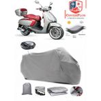 Arora Mojito Pro S Branda Gri Arka Çanta Uyumlu(Topcase) Motosiket Brandası Motor Örtüsü Çadır Su Geçirmez Motosiklet Kılıfı Motor Brandası,lastikli,taşıma Torbalı