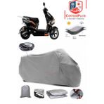 Arora Zr7 Branda Gri Arka Çanta Uyumlu(Topcase) Motosiket Brandası Motor Örtüsü Çadır Su Geçirmez Motosiklet Kılıfı Motor Brandası,lastikli,taşıma Torbalı