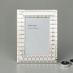Arow 10x15 cm Silver Metal Çizgili Fotoğraf Çerçevesi