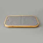 Arow 2 Bölmeli Katlanabilir Çamaşır Sepeti - Gri - 110 Lt - 55 x 34 x 60 cm