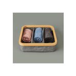 Arow 30x30 cm Gri 3 Bölmeli Katlanabilir Sepet