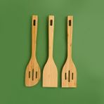 Arow 3'lü Bambu Spatula Seti