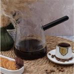 Arow Borosilikat Cam Cezve - 1000 ml - PM-2714-S