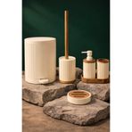 AROW Camellia Krem Banyo Seti Akrilik 6 parça Yuvarlak TR-6479