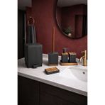 Arow Coriender Akrilik 5'li Kare Banyo Seti Siyah