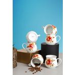 Arow Rose Gül Desenli Çay & Nescafe Fincanı
