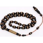 Arpa Kesim İşlemeli Kuka Tesbih 6*10 mm