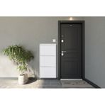Arpelia Metal Ayakkabılık 3 Lü Beyaz