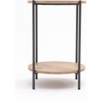 Arpelia Yuvarlak Tablalı Iki Katlı Sehpa Q42X60 cm