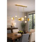 ARQON 6L Postmodern Lineer Siyah Glob Avize – Modern Yemek Masası & Salon Aydınlatması