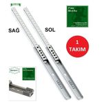 ARRAY TELESKOPİK İNCE BİLYALI ÇEKMECE RAYI 17 MM 438 MM