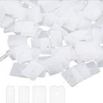 ArrErr 100 Paket Polyester Boning Uç Kapakları Plastik Boning Uçları İpuçları Rigilene Dikiş için Şeffaf Kauçuk Kapak Koruyucu Korse Boning Hemşirelik Kap Gelin Elbisesi 6mm 8mm 10mm 12mm 4 Boyutlar