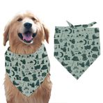 arricraft 1 adet evcil köpek Bandana, açık macera ormanlık kamp yeşil pamuk üçgen evcil hayvan bandana yıkanabilir eşarp önlükler baskılı aksesuarlar büyük köpekler ve evcil hayvanlar için köpek şefi
