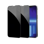 Arrivly iPhone 16 Plus için 2 adet zırh koruma camı görüntü koruması koruyucu folyo gözetleme önleyici mahremiyet koruma folyosu [kabarcıksız, çizilmez] bakış koruma folyosu koruyucu cam iPhone 16