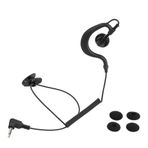 Arrowmax AEH15-S-35L G Şekli Yumuşak Kulak Kancası 3,5 mm Alıcı/Yalnızca Dinle Kulaklık Motorola Kenwood Icom 2 Yönlü Radyo Hoparlör Mikrofonu ile Uyumlu