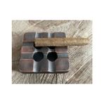 Ars Antik Pirinç Küllük Puro Küllüğü Siğara Küllük 10*10CM - Bakır
