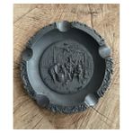 Ars Antik Pirinç Oksit Küllük Puro Küllüğü Siğara Küllük 19*19CM - Siyah