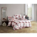 Ars Çift Kişilik Nevresim Takımı - 220 x 240 cm - Açık Pembe - Beyaz