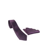 Ars Magic Box 1. Kalite Saten Parlak Slim Kravat Mendil Seti Mor mor Tek Ebat mor Tek Ebat ars-280