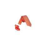 Ars Magic Box (1416) 1.kalite Özel Desenli Özgün Renk 5.5 Cm Genişliğinde Kravat Mendil Seti turuncu Tek Ebat