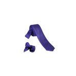 Ars Magic Box (284) 1.KALİTE ÖZEL DESENLİ ÖZGÜN RENK 5.5 CM GENİŞLİĞİNDE (KUŞGÖZÜ) KRAVAT MENDİL SETİ CANLI MOR 47 Tek Ebat