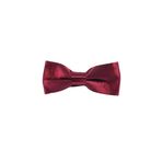 ars magic box Bordo Düz Erkek Saten Kumaş Papyon (Bordo)