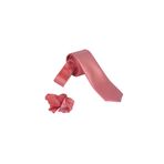 ars magic box Özel Kumaş ve Dokuma Tarzı Kuş Gözülü İtalyan Kesim Kravat ve Mendil Seti, 5.5 cm Eninde, 87 Renk Seçeneği (tarçın beyaz)