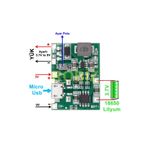 ARS Robotechnicals Tp4056 18650 Lityum Pil Şarj Micro Usb Ayarlı Voltaj Yükseltici 3-7v To 27v Boost Step Up Lion Akü