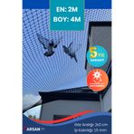 Arsan File Kuş Önleme Filesi 2x4m, Balkon Pencere Koruma Ağı 2x2 cm 1,5 mm İp