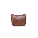 ARSCAVE Deri Mini Çapraz Çanta, 5.7 cm x 7.8 cm, Taba Rengi (KOYU KAHVE)