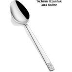 Arsel Mozaik Sade Pasta Tatlı Kaşığı 6 Adet - Gümüş
