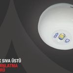 Arsel Starlux Stu-103 Sıva Üstü Acil Aydınlatma Armatürü Kesintide 180 Dak. Yanan