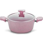 Arselon 26 cm Pembe Granit Derin Tencere