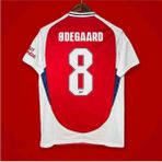 Arsenal 2024/25 Yeni Sezon Martin Ødegaard Iç Saha Forması - Kırmızı - Beyaz - XL