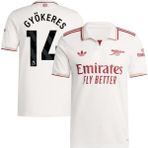 Arsenal 2025-26 Yeni Sezon Viktor Gyökeres Deplasman Forması (Beyaz) - XL