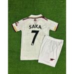 Arsenal 2025/26 Yeni Sezon Bukayo Saka Deplasman Çocuk Forması (Beyaz) - 6 - 7 Yaş - 001-Siyah