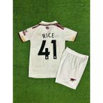 Arsenal 2025/26 Yeni Sezon Declan Rice Deplasman Çocuk Forması (Beyaz) - 7 - 8 Yaş - 001-Siyah