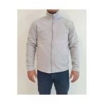 Arseno Unisex Gri Fermuarlı Dik Yaka Polar Mont - Gri - Arsnoumntpfolxar-Grı