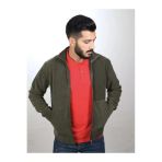Arseno Unisex Haki Fermuarlı Dik Yaka Polar Mont - Koyu Yeşil - Arsnoumıtpvolıar-Hakı