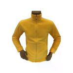 Arseno Unisex Sarı Fermuarlı Dik Yaka Polar Mont - Sarı - Arsnoumotpholaar-Sarı