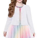 Arshiner Beyaz Puf Kollu Kız Çocuk Bolero
