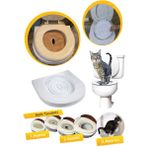 Arsimo Pra-420081-1780 Kedi Kumu Kabı Klozet Aparatı Citi Kitty Tuvaleti Eğitim Seti
