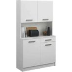 Arslan Çok Amaçlı Dolap-Mikrodalga-Erzak-Airfryer-Mutfak-Kiler Dolabı-Kahve KÖŞESI-BEYAZ-100 cm